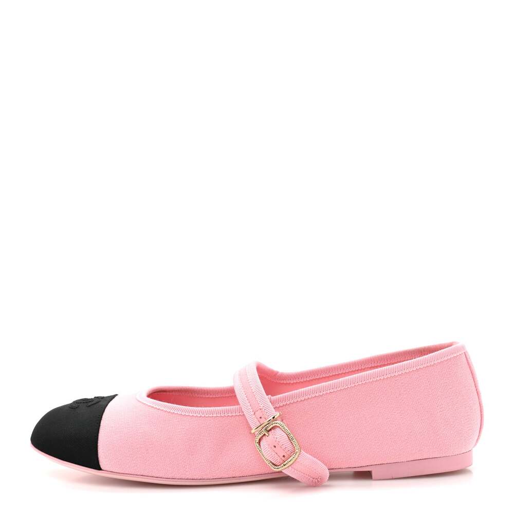 Chanel Fabric Grosgrain Mary Jane Flats #291906C12B